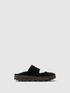 Round Toe Mules CANU BLACK